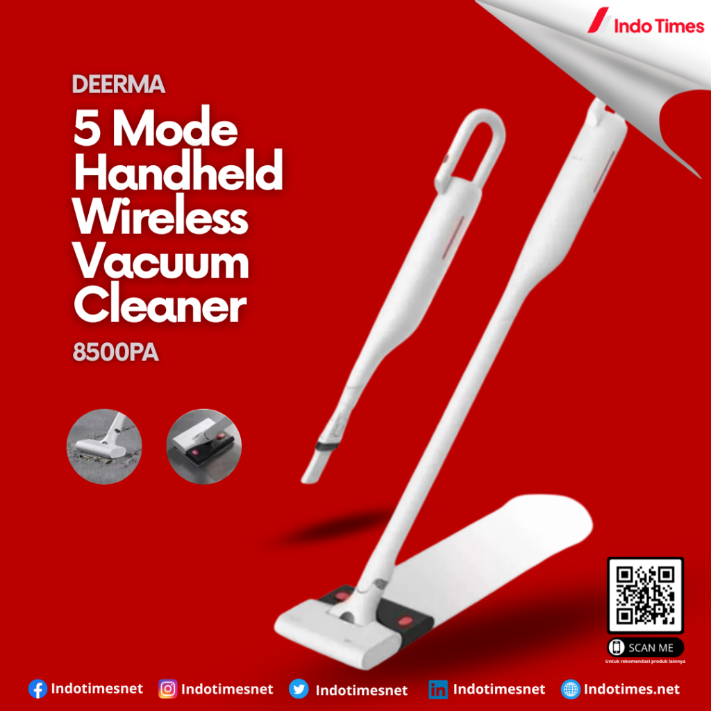 Deerma VC01 5 Mode Handheld Wireless Vacuum Cleaner 8500pa || Cordless Vacuum Cleaner Terbaik