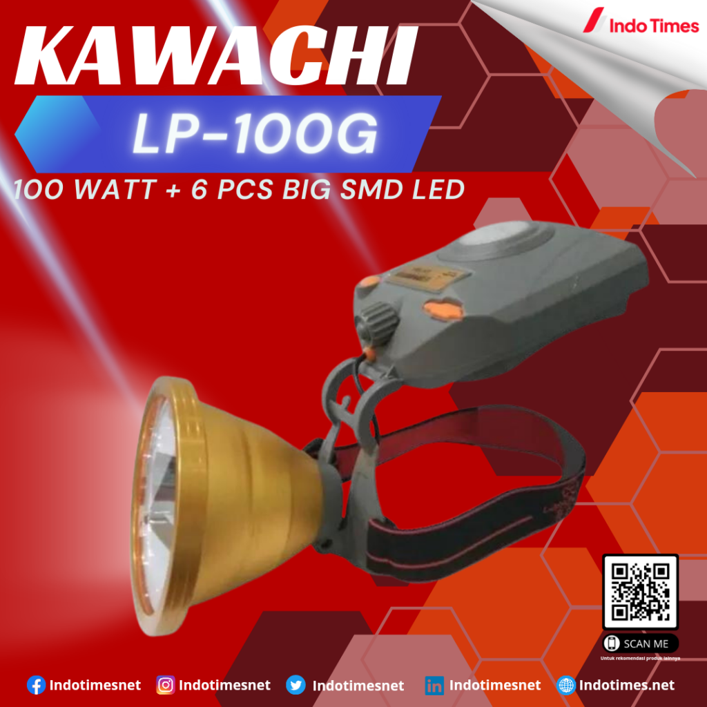 Kawachi LP-100G  || Merek Senter Kepala Terbaik