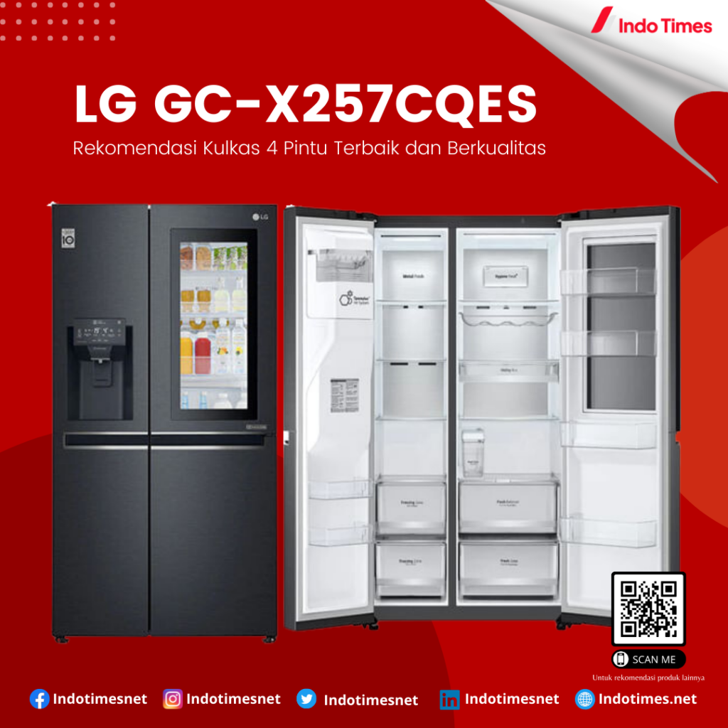 LG GC-X257CQES || Kulkas 4 Pintu Terbaik