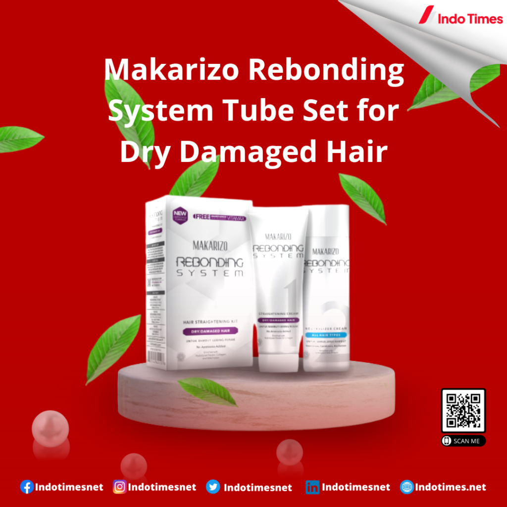 Makarizo Rebonding System Tube Set for Dry Damaged Hair || Obat Pelurus Rambut Tanpa Catok