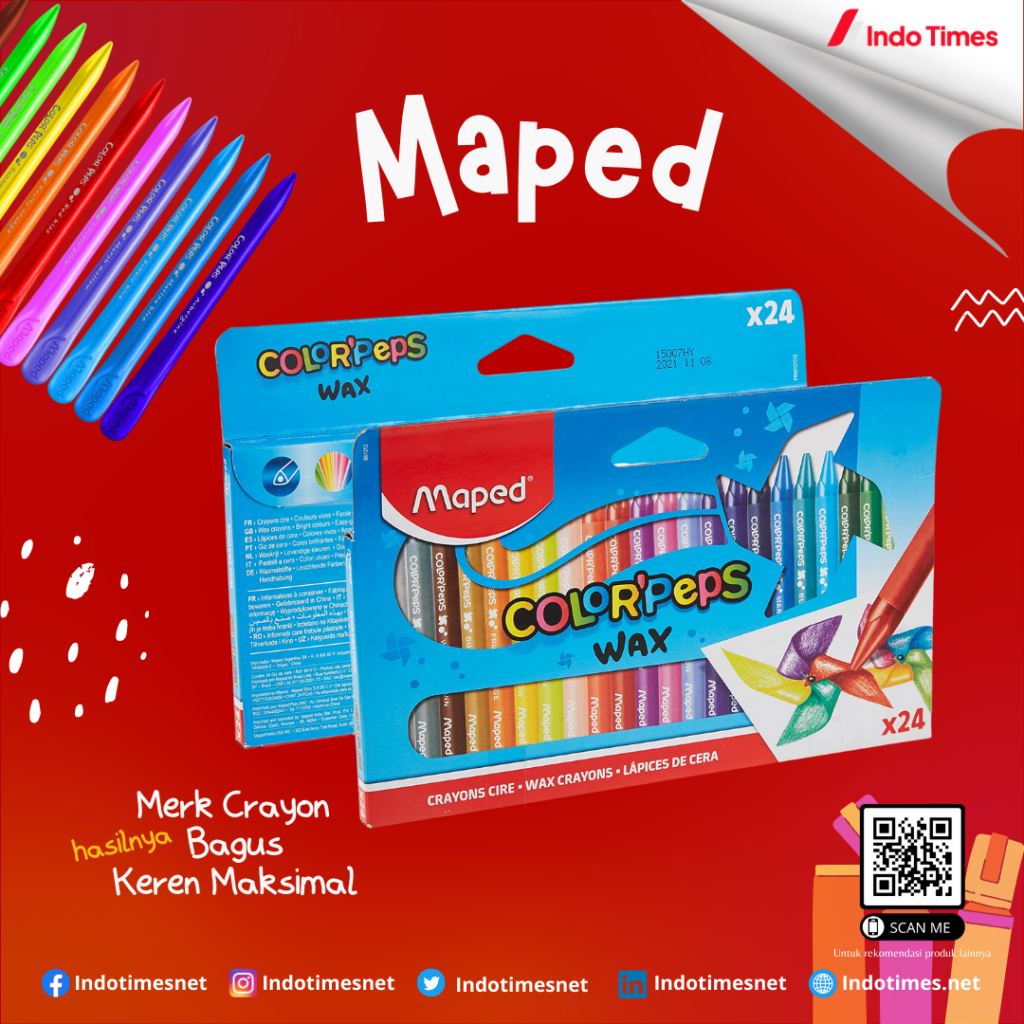 Maped || Merk Crayon yang Bagus