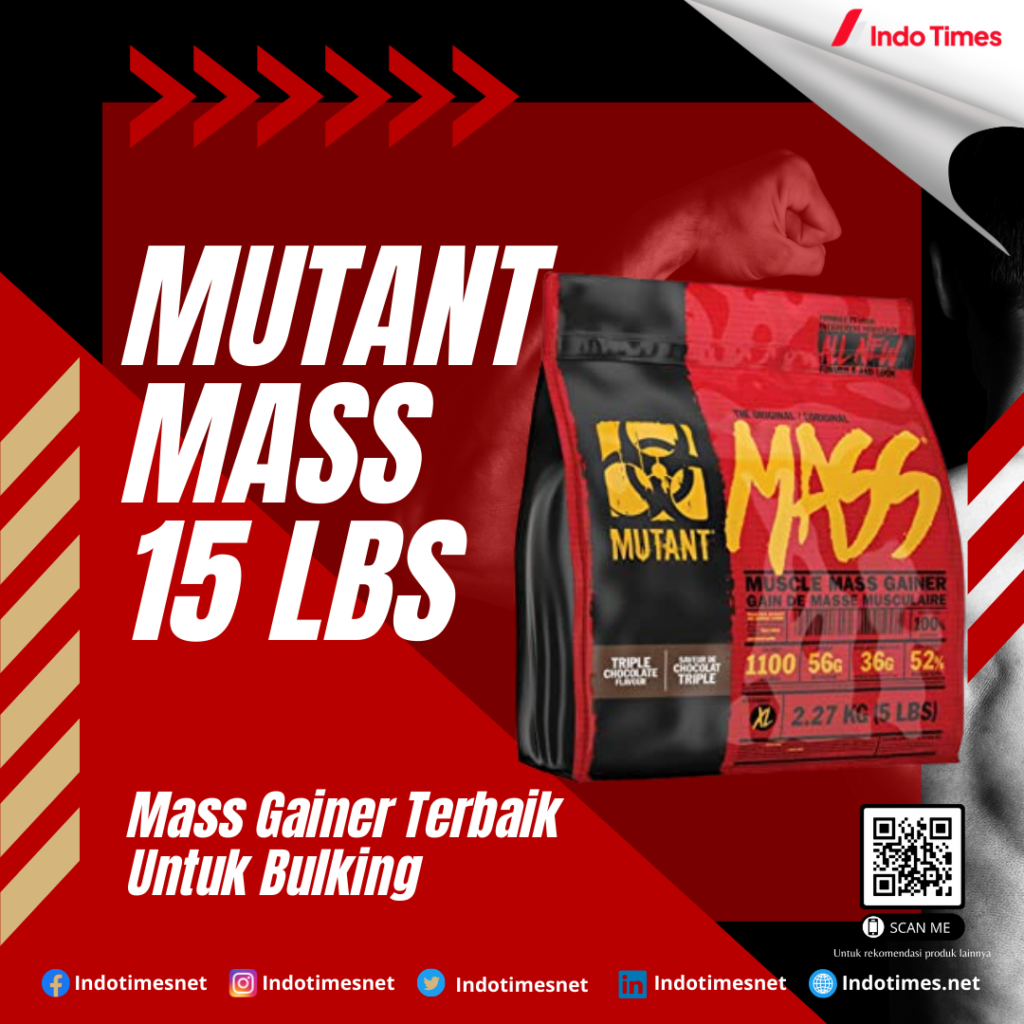 Mutant Mass 15 Lbs || Mass Gainer Terbaik Untuk Bulking