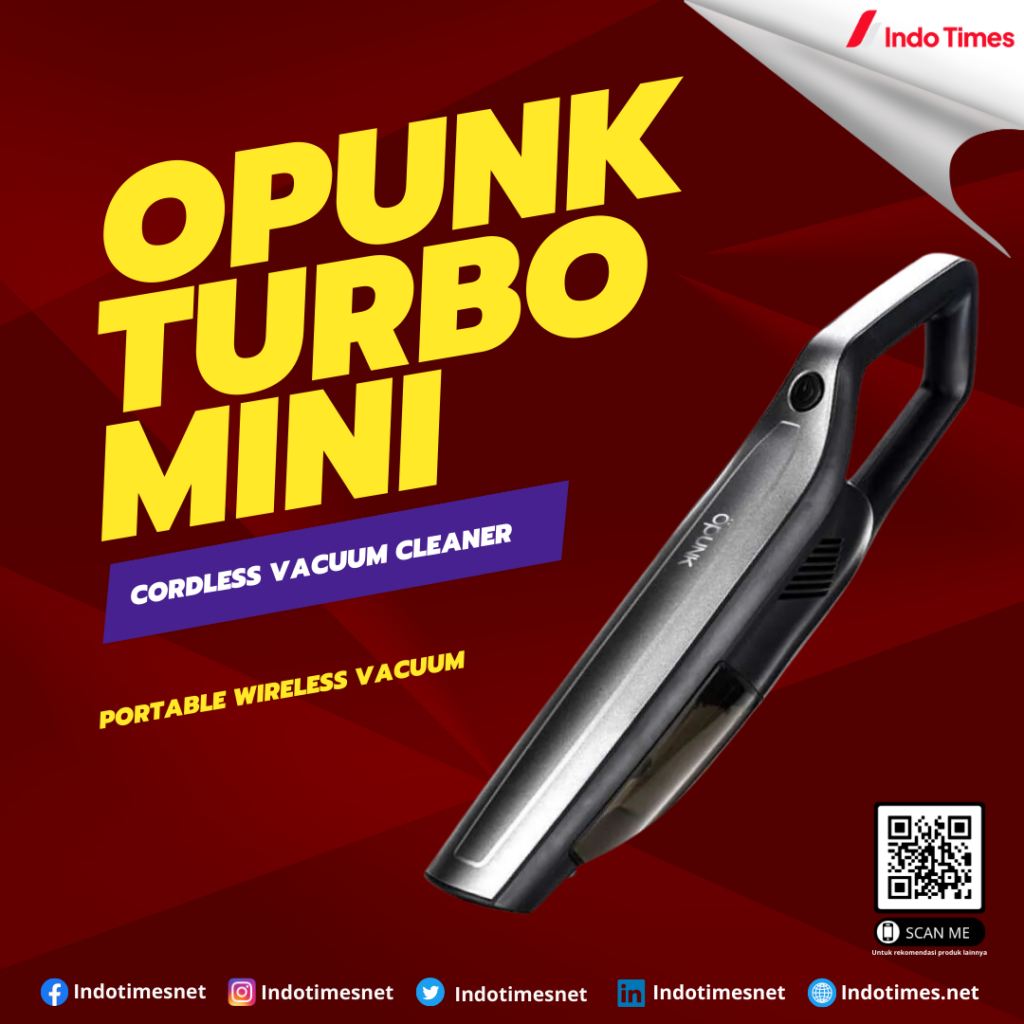 Opunk Turbo Mini Cordless Vacuum Cleaner Portable Wireless Vacuum || Cordless Vacuum Cleaner Terbaik