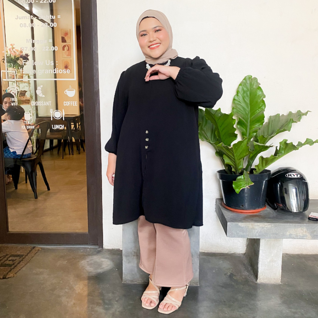Siselyo Aruma Tunik Size Plus || Merk Baju Wanita Plus Size Terbaik