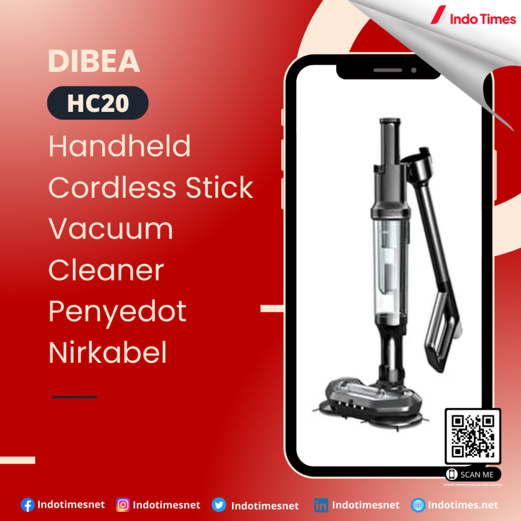 DIBEA HC20 Handheld Cordless Stick Vacuum Cleaner Penyedot Nirkabel || Cordless Vacuum Cleaner Terbaik