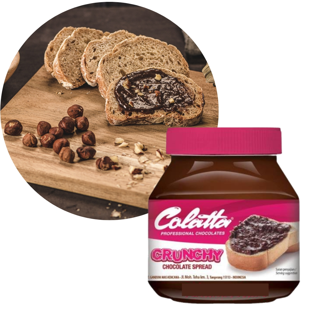 Colatta Crunchy Chocolate Spread || Selai coklat crunchy terbaik
