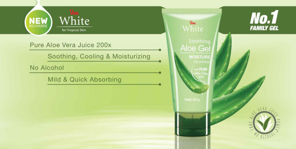 Viva White Aloe Soothing Gel || Aloe Vera Gel Terbaik