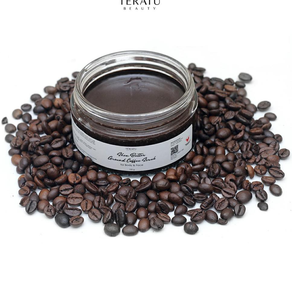 Shea Butter Ground Coffee Scrub dari Teratu Beauty || Lulur Kopi Untuk Memutihkan Badan