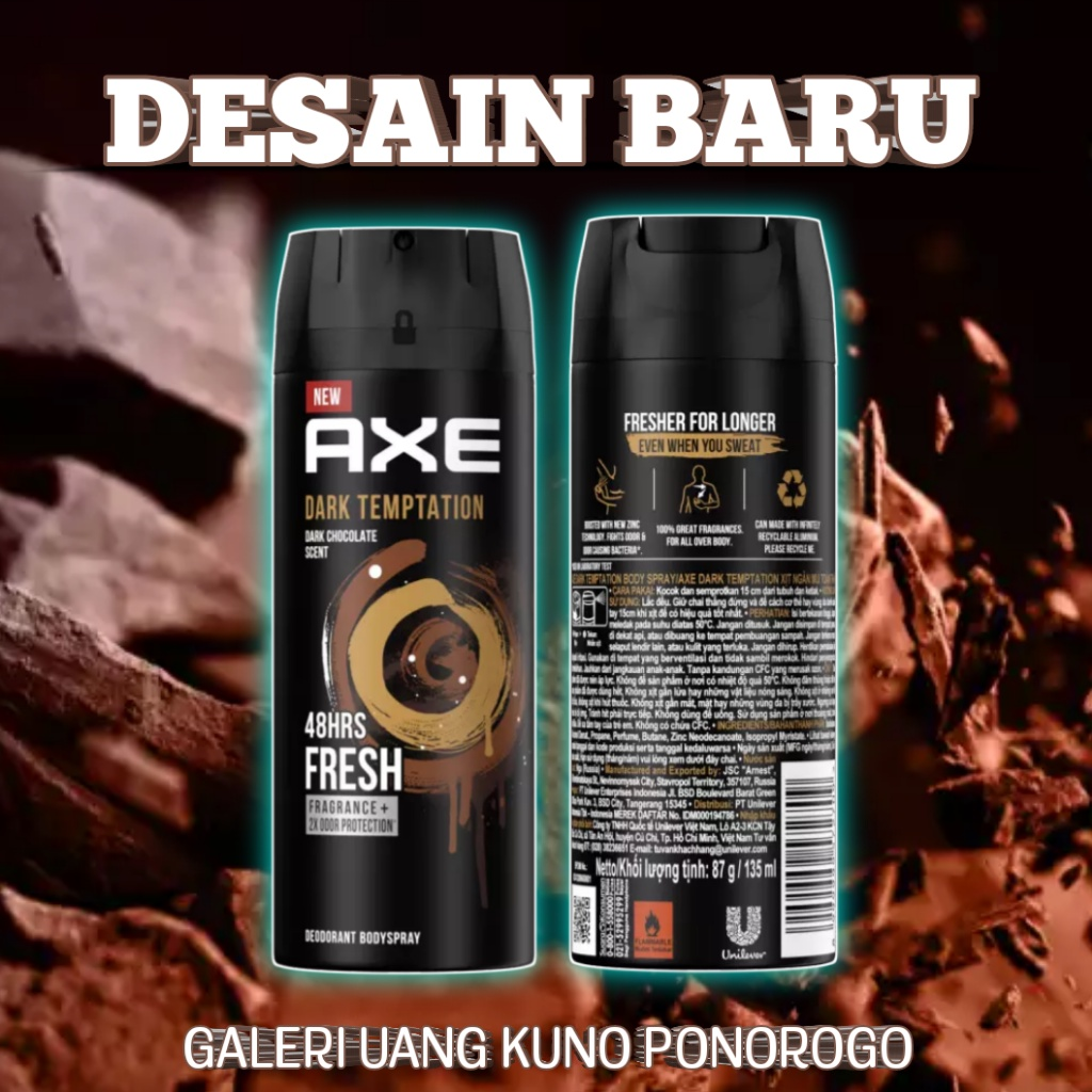 Unilever: Axe Dark Temptation Deo Body Spray || Deodorant Terbaik untuk Pria