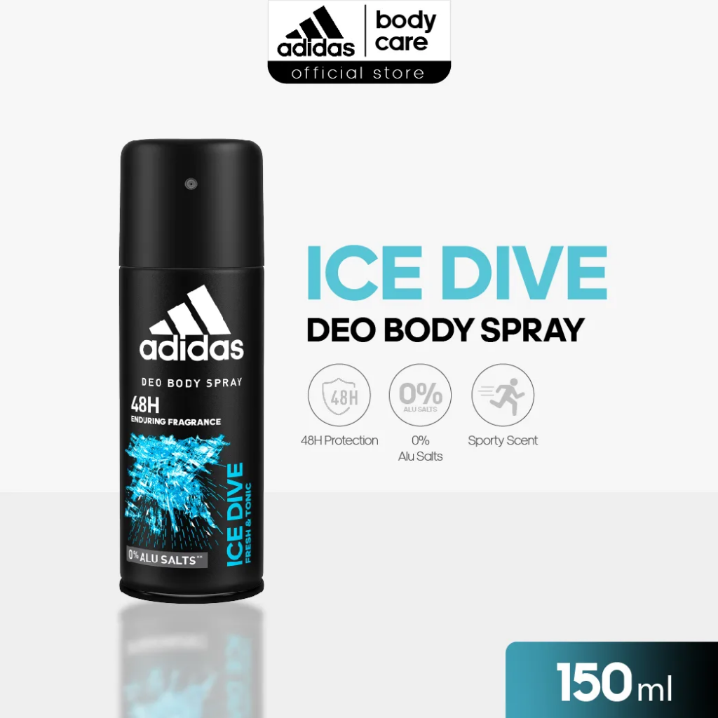 Adidas: Ice Dive Deo Body Spray || Deodorant Terbaik untuk Pria