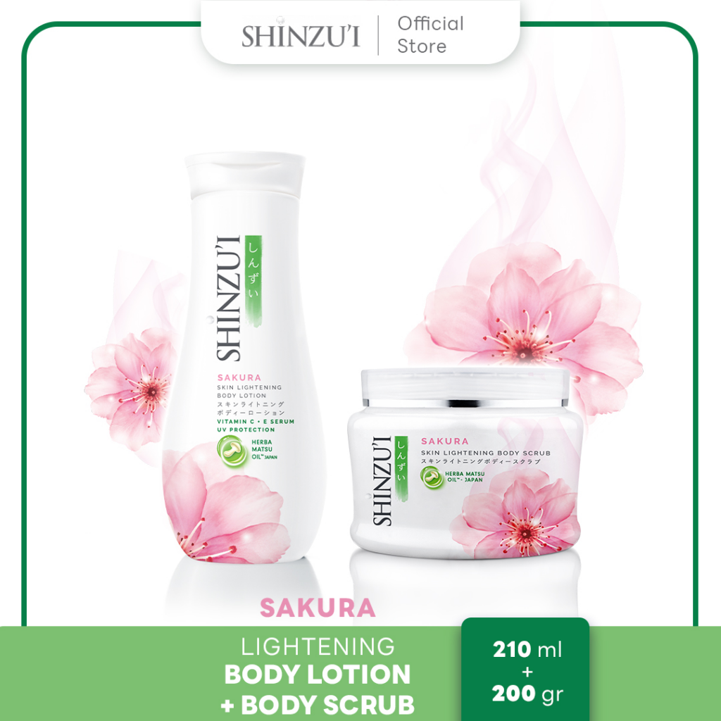Shinzui Sakura Skin Lightening  || Lulur Terbaik untuk Memutihkan Kulit
