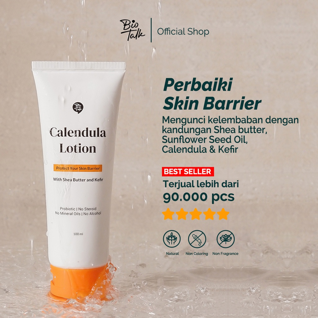 Neo Kosmetika Industri: Biotalk Calendula Lotion for Eczema dan Dry Skin || Lotion Terbaik untuk Kulit Kering