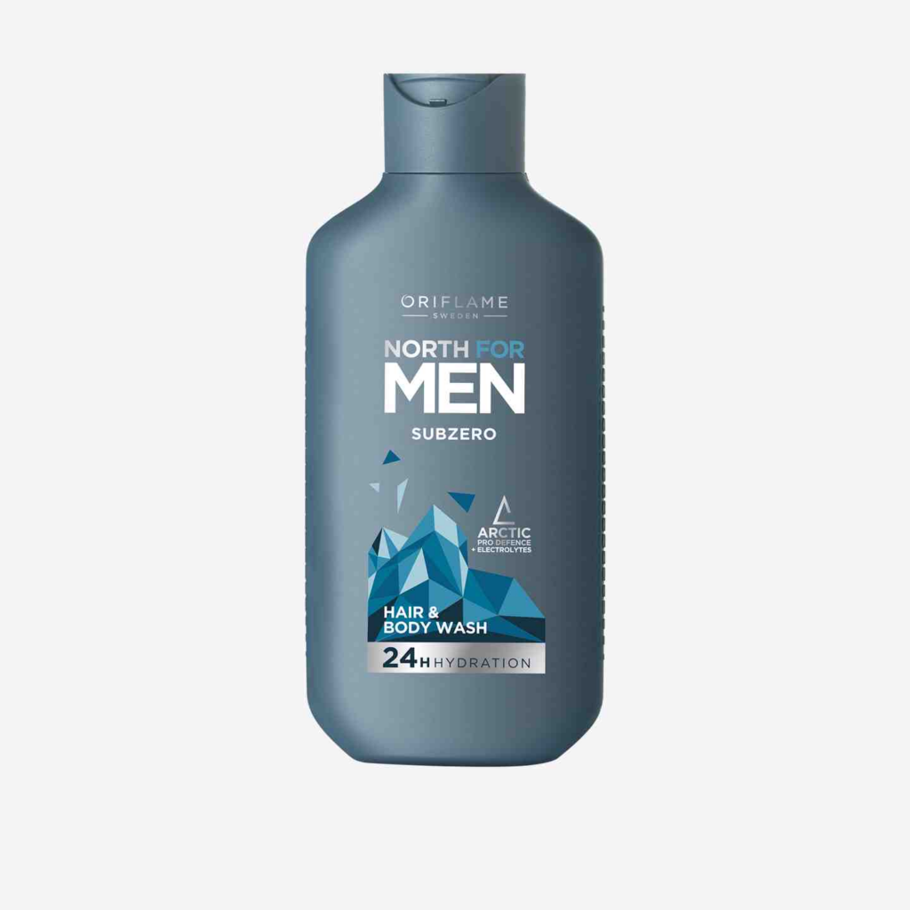 Oriflame series North for Men Subzero Hair & Body Wash || Sabun Mandi Terbaik Untuk Pria