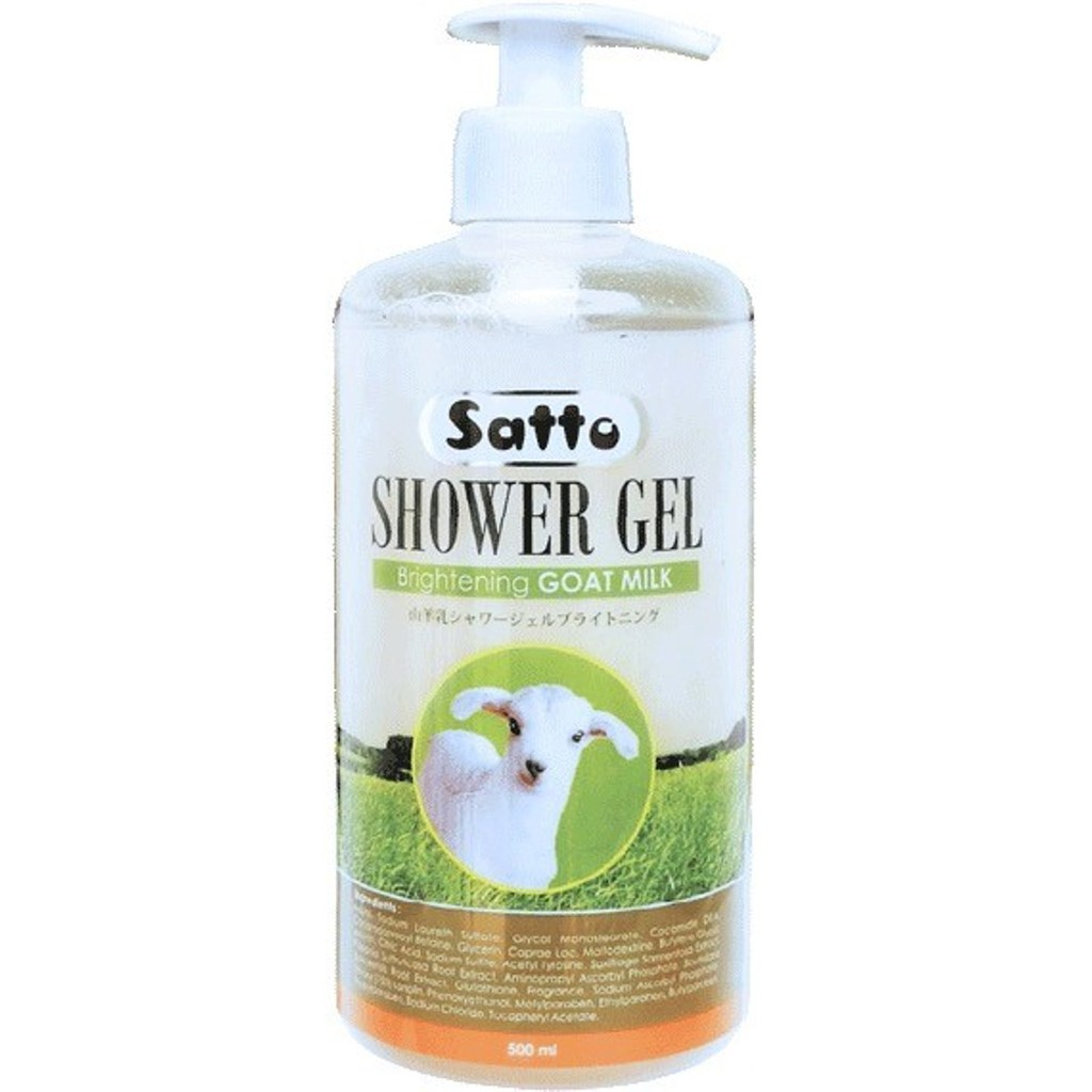 Satto Shower Gel Brightening Goat’s Milk || Sabun Susu Kambing Terbaik