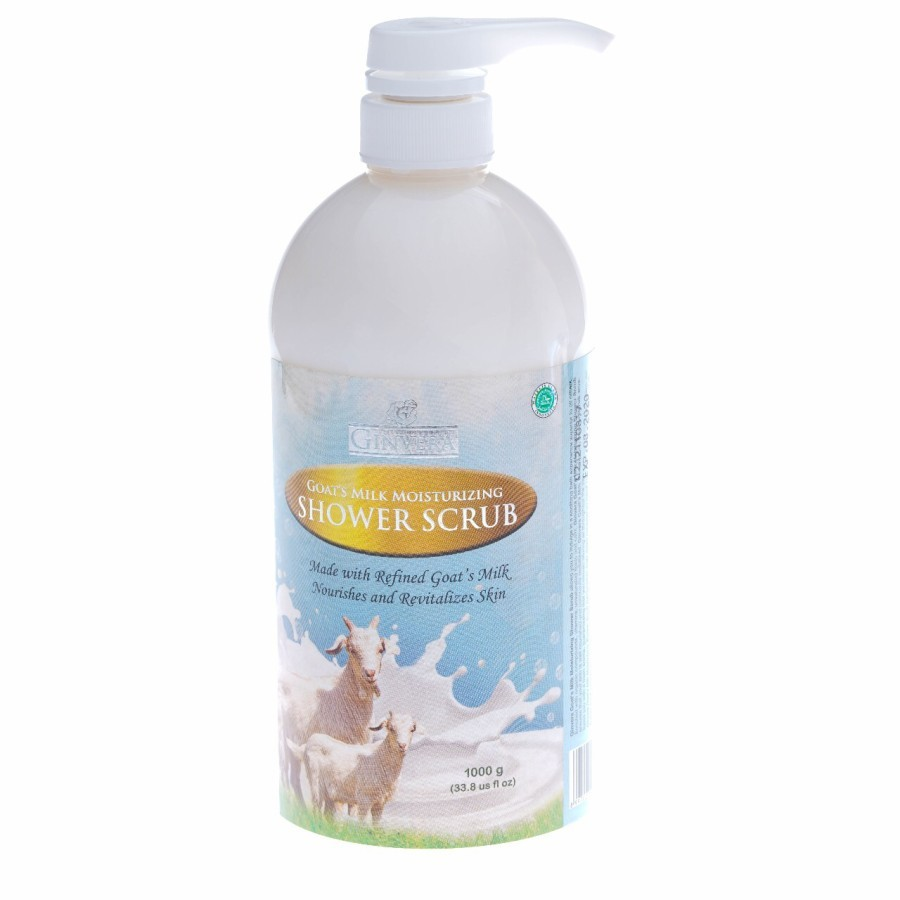 Ginvera Goat’s Milk Moisturizing Shower Scrub || Sabun Susu Kambing Terbaik