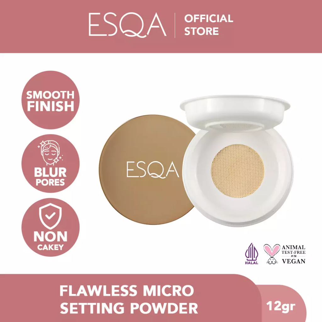 ESQA Cosmetics: Flawless Micro Setting Powder || Setting Powder yang Bagus