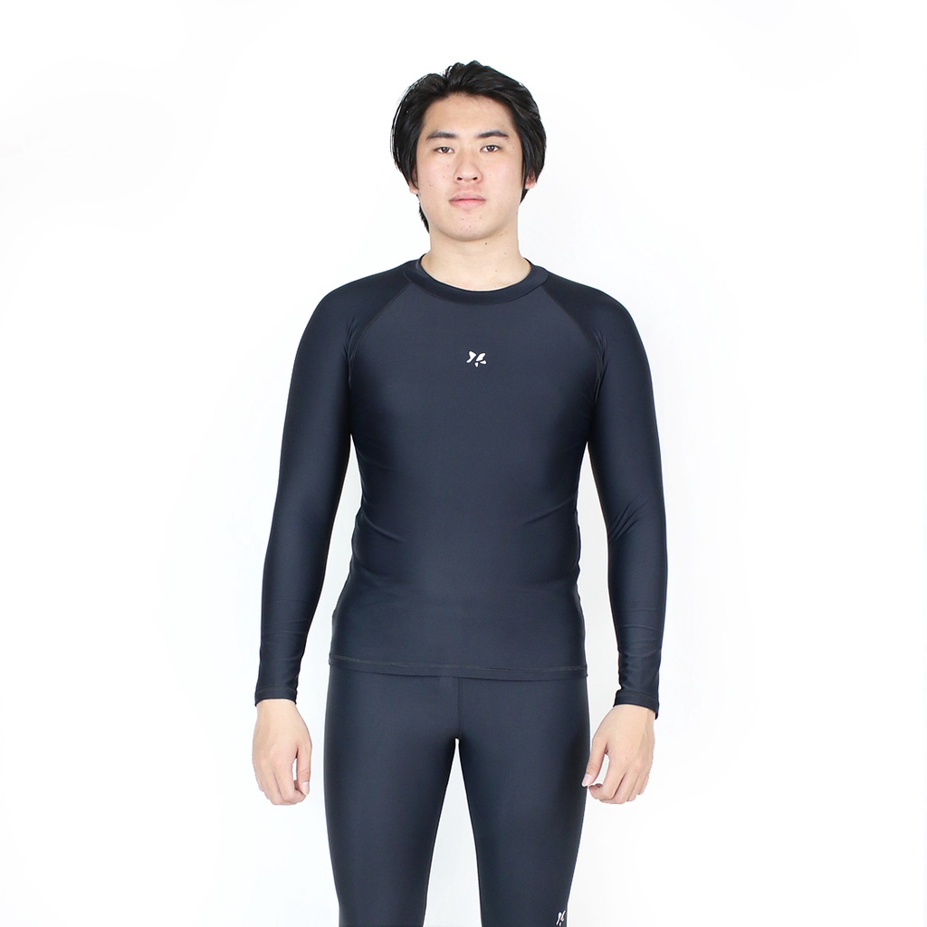 Lasona Silver Rash Guard Men Swimwear || Baju Renang Pria Berkualitas