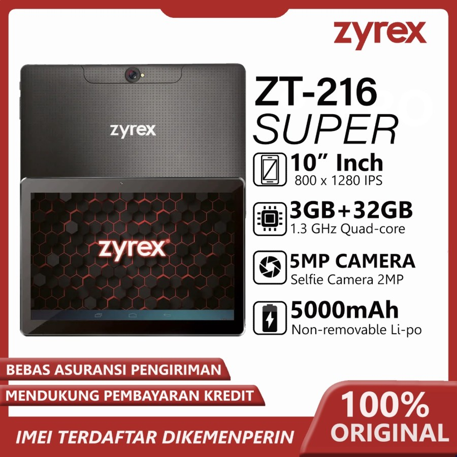 Zyrex ZT216 Super || Tablet China 10 Inch Murah
