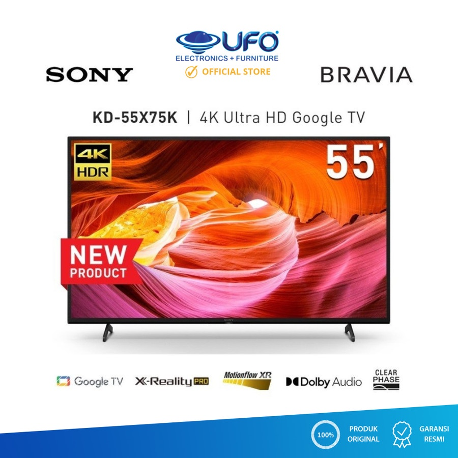 Sony Bravia KD-55X80K 4K HDR Google TV || TV Digital LED Berkualitas Terbaik