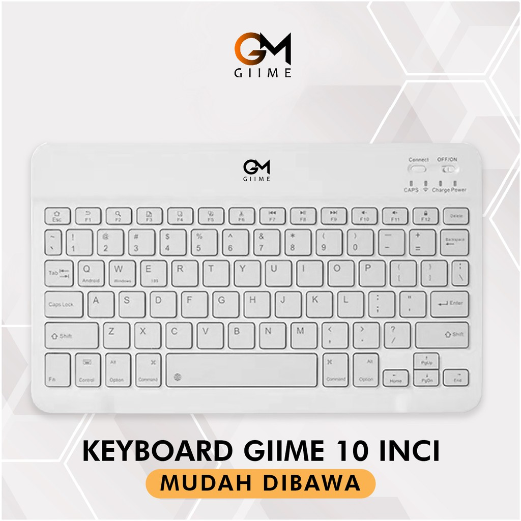 Giime: Keyboard Portable 10 Inch || Keyboard Bluetooth Terbaik