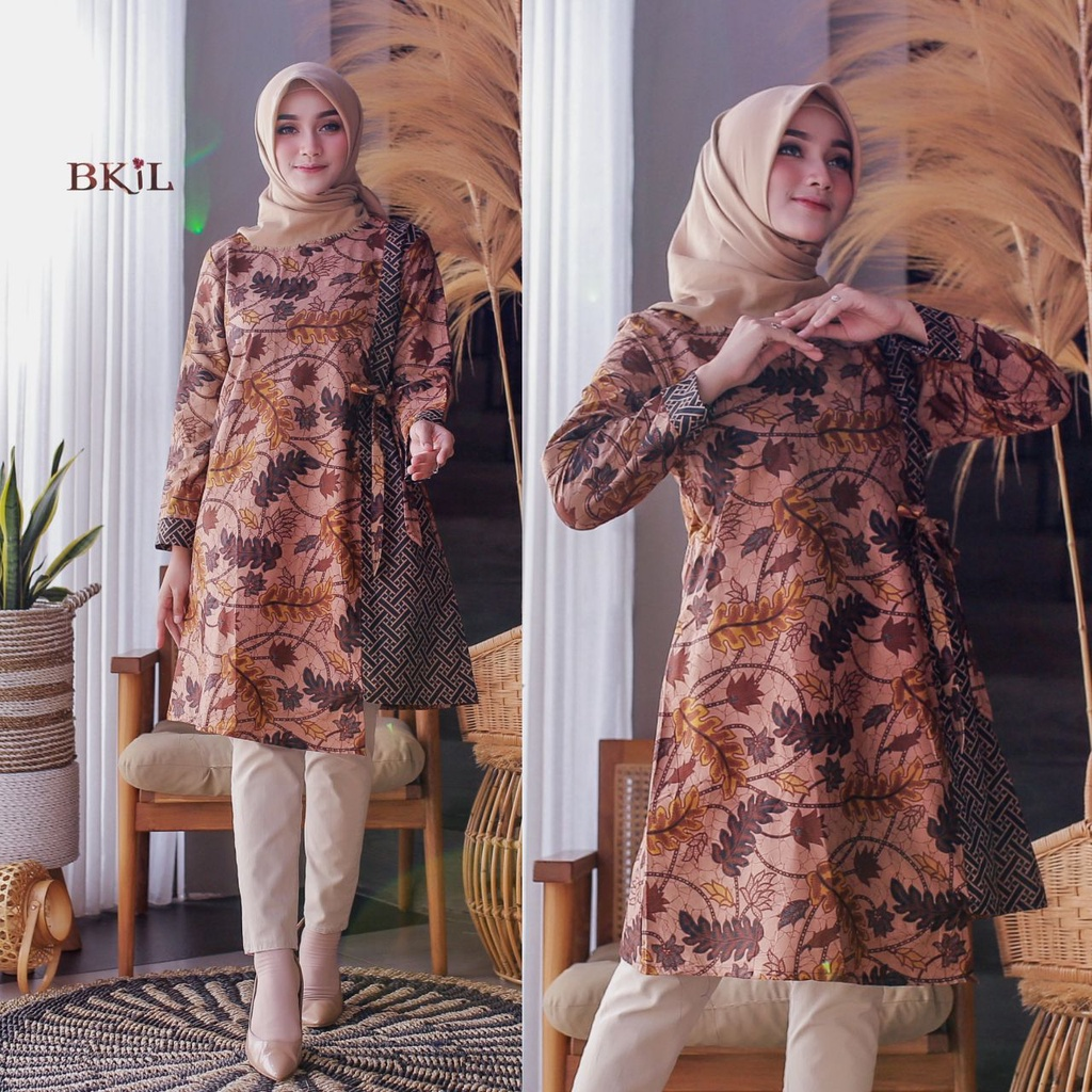 Batik Model Tali Samping Atau Sogan || Model Atasan Batik Wanita Elegan