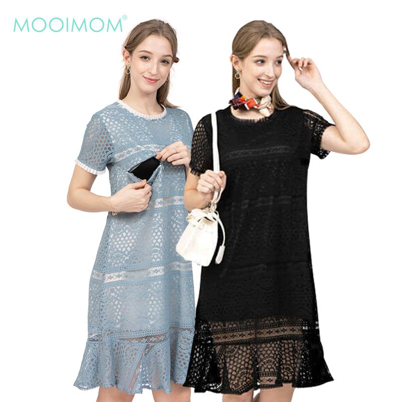 Mooimom: Lace Nursing Dress (Dress Hamil Menyusi N 97813) || Baju Hamil Terbaru 2023