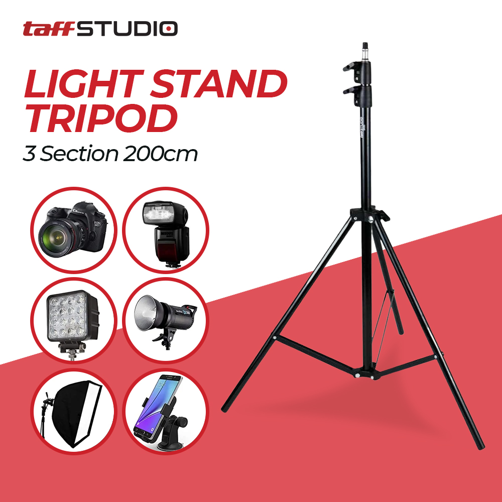 TaffStudio Portable Light Stand Tripod SN303 || tripod lighting stand terbaik