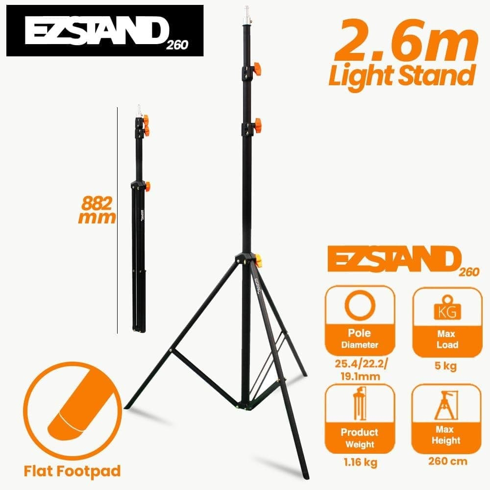 EZ Stand 260 cm Tripod Light Stand || tripod lighting stand terbaik