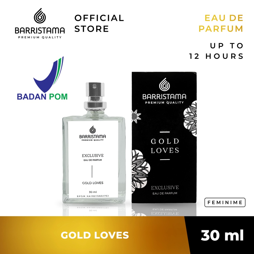 Barristama Exclusive Eau De Parfum: Gold Coffee || Merk Parfum Aroma Kopi Terbaik