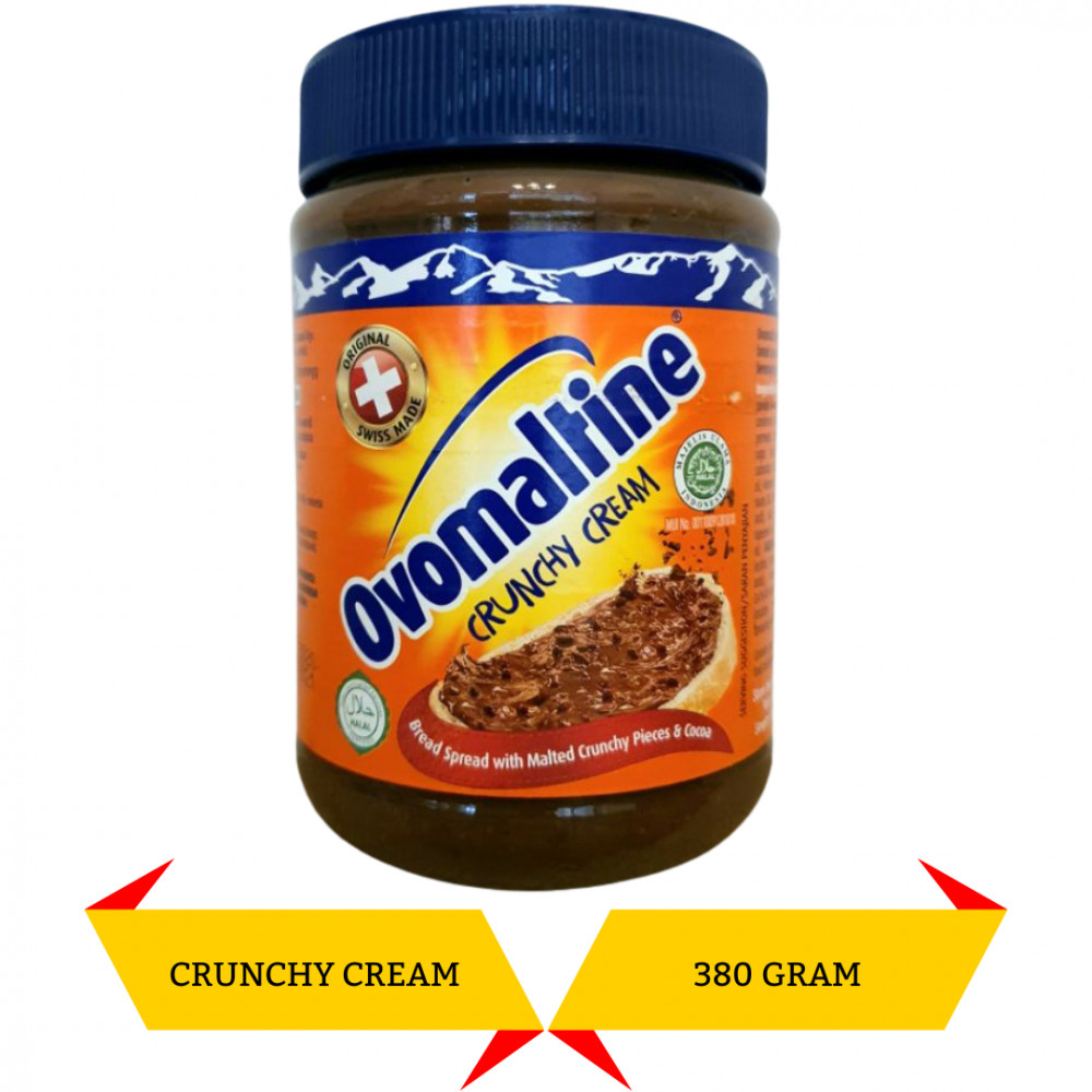 Ovomaltine Crunchy Cream || Selai coklat crunchy terbaik