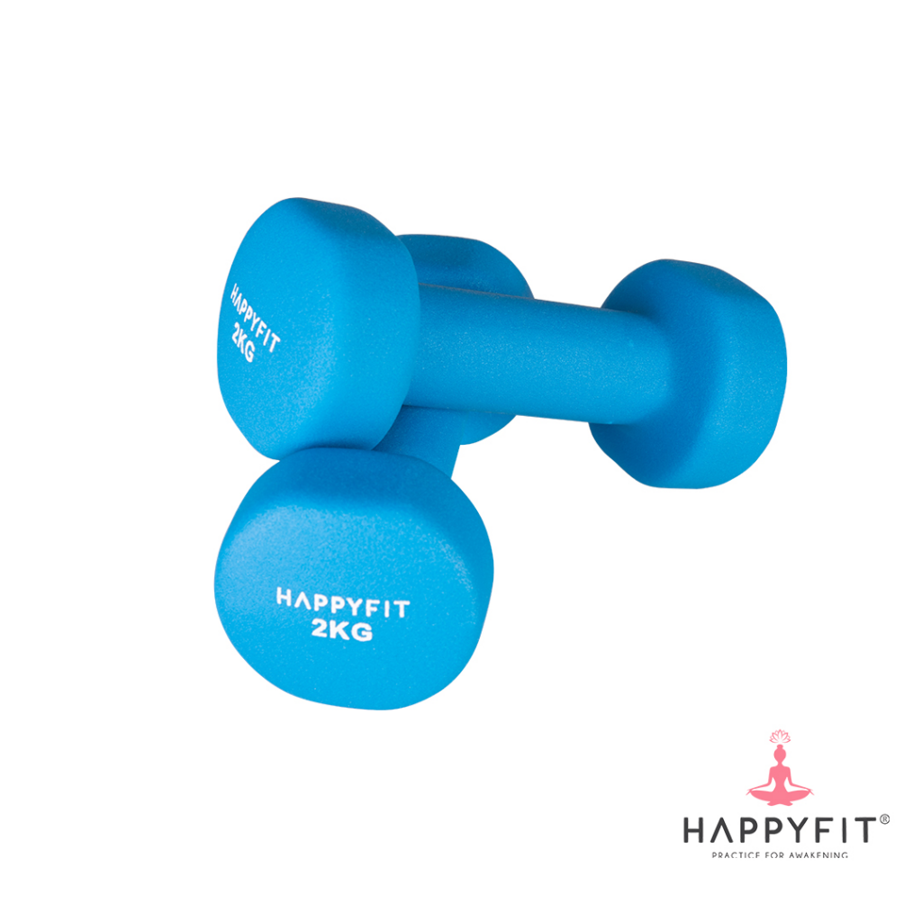 Happyfit: Neoprene Non Slip Dumbbell || Dumbbell Barbell Termurah Untuk Olahraga