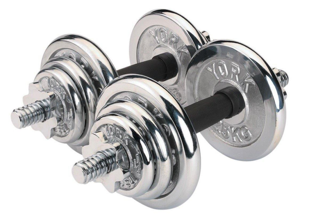 York Fitness: Chrome Dumbbell Set || Dumbbell Barbell Termurah Untuk Olahraga