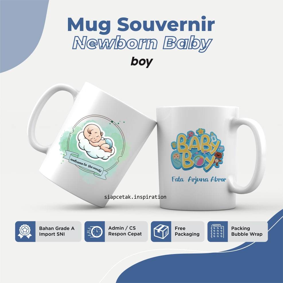 Mug || Souvenir bayi baru lahir