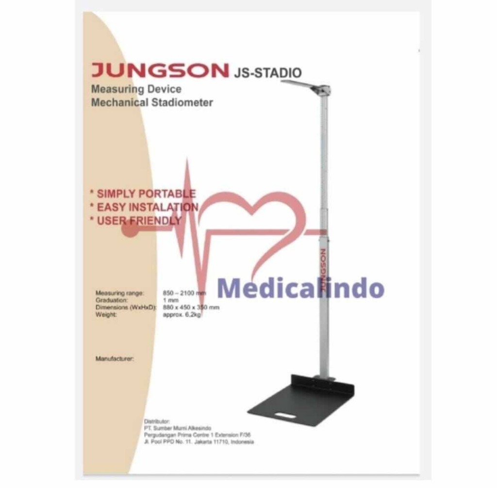 Jungson Portable Stadiometer || Merk Alat Pengukur Tinggi Badan Terbaik