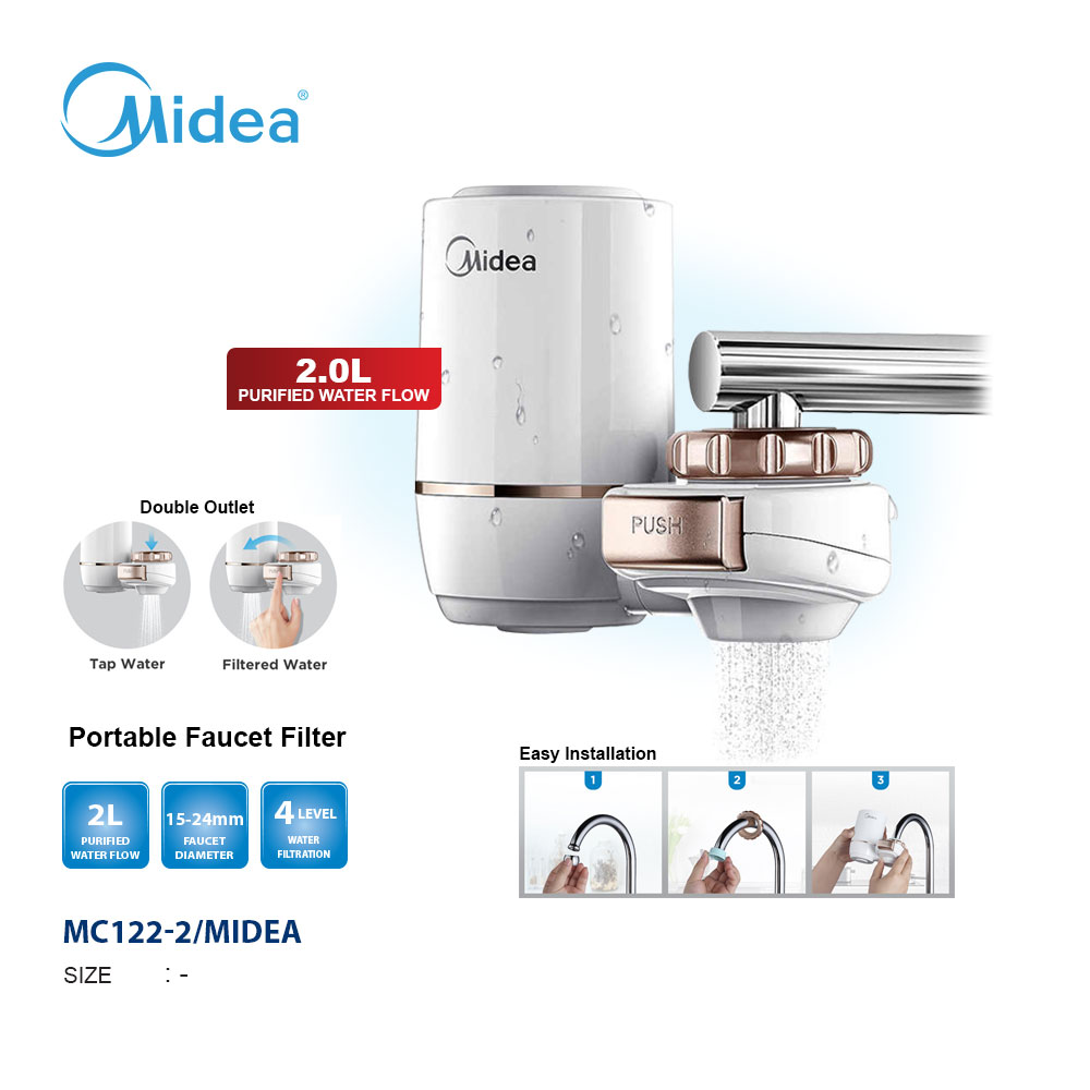 Midea: Water Purifier (MC122-2) || Filter Air Kran Terbaik