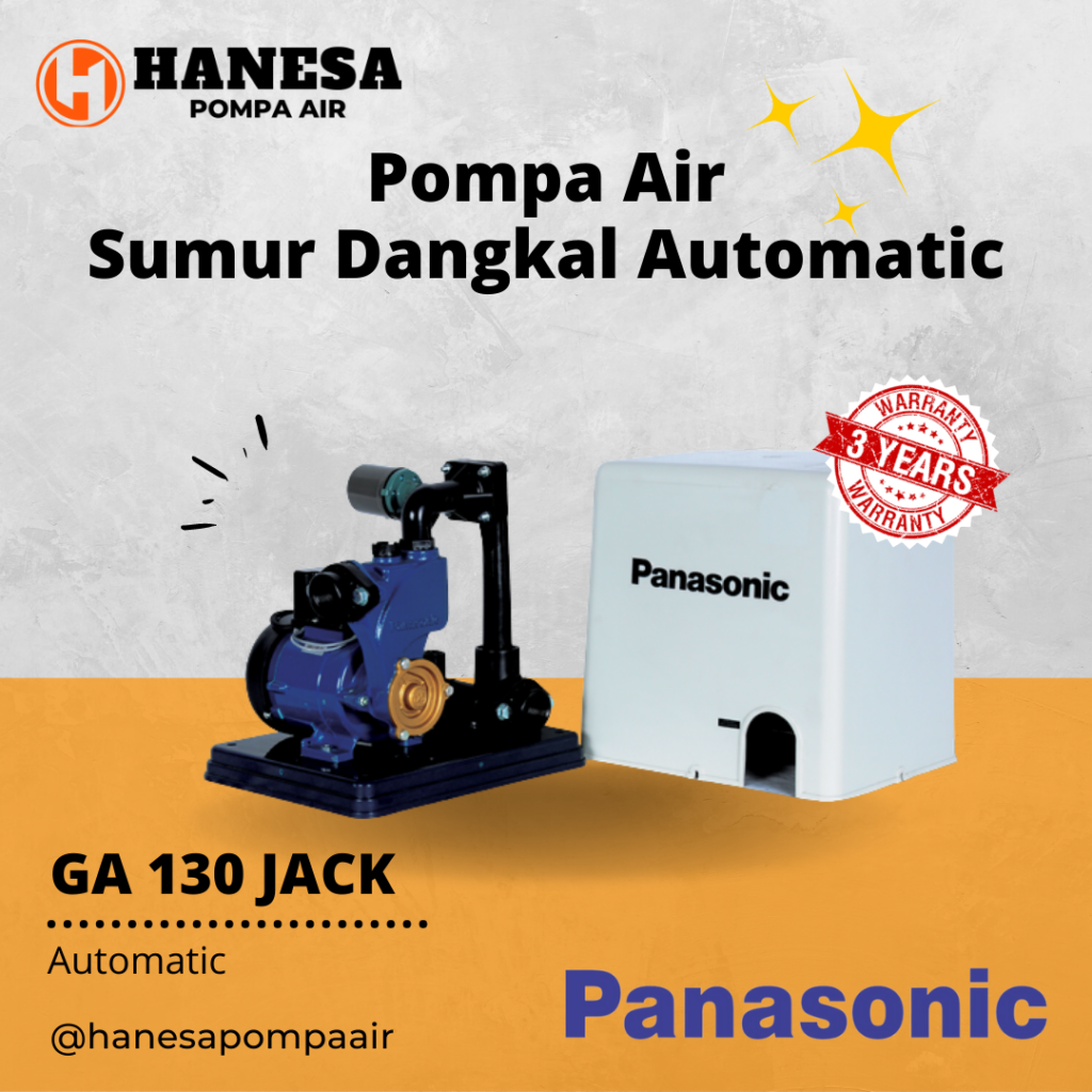 Auto Pump GA-130JACK || Pompa Air Panasonic Terbaik