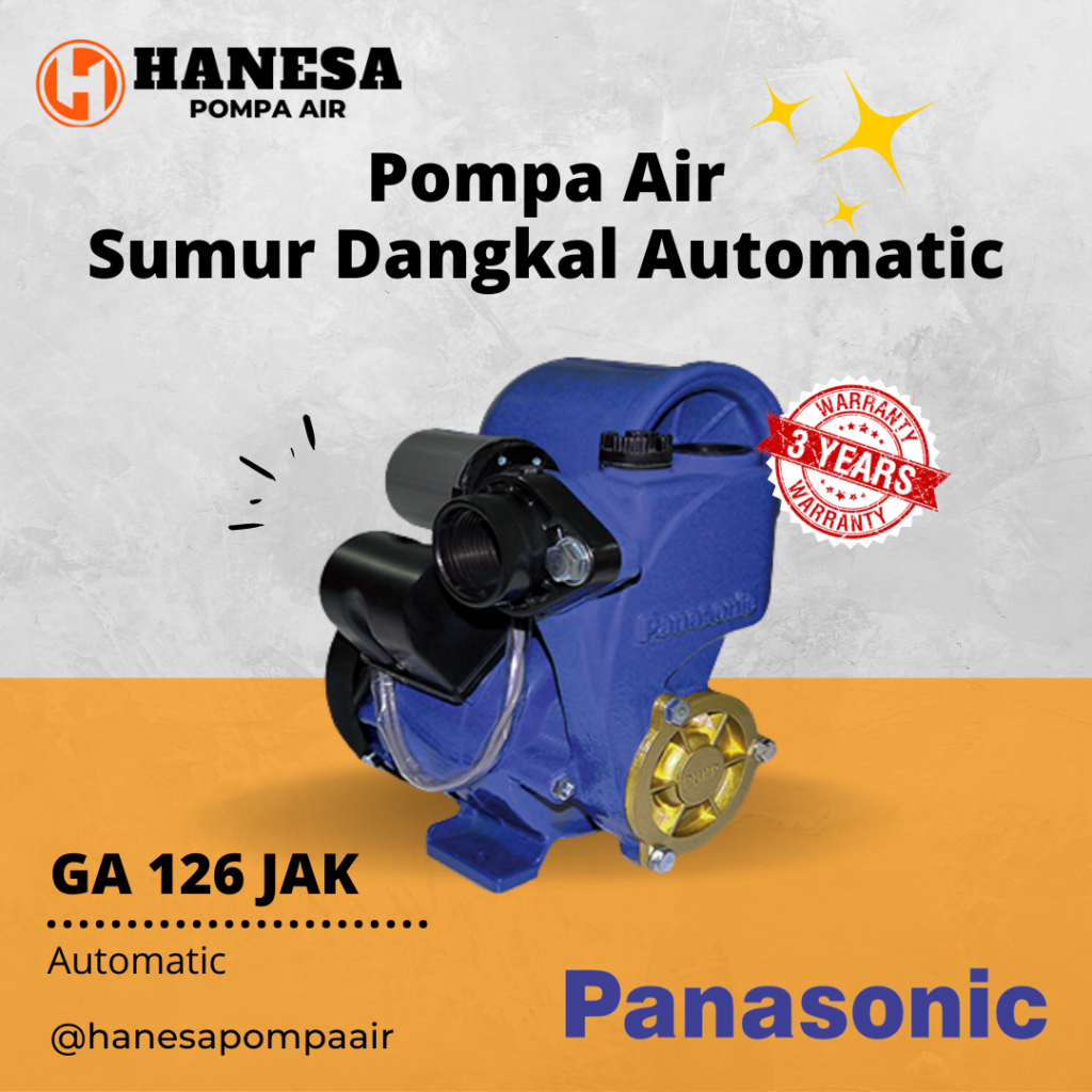 Auto Pump GA-126JAK || Pompa Air Panasonic Terbaik