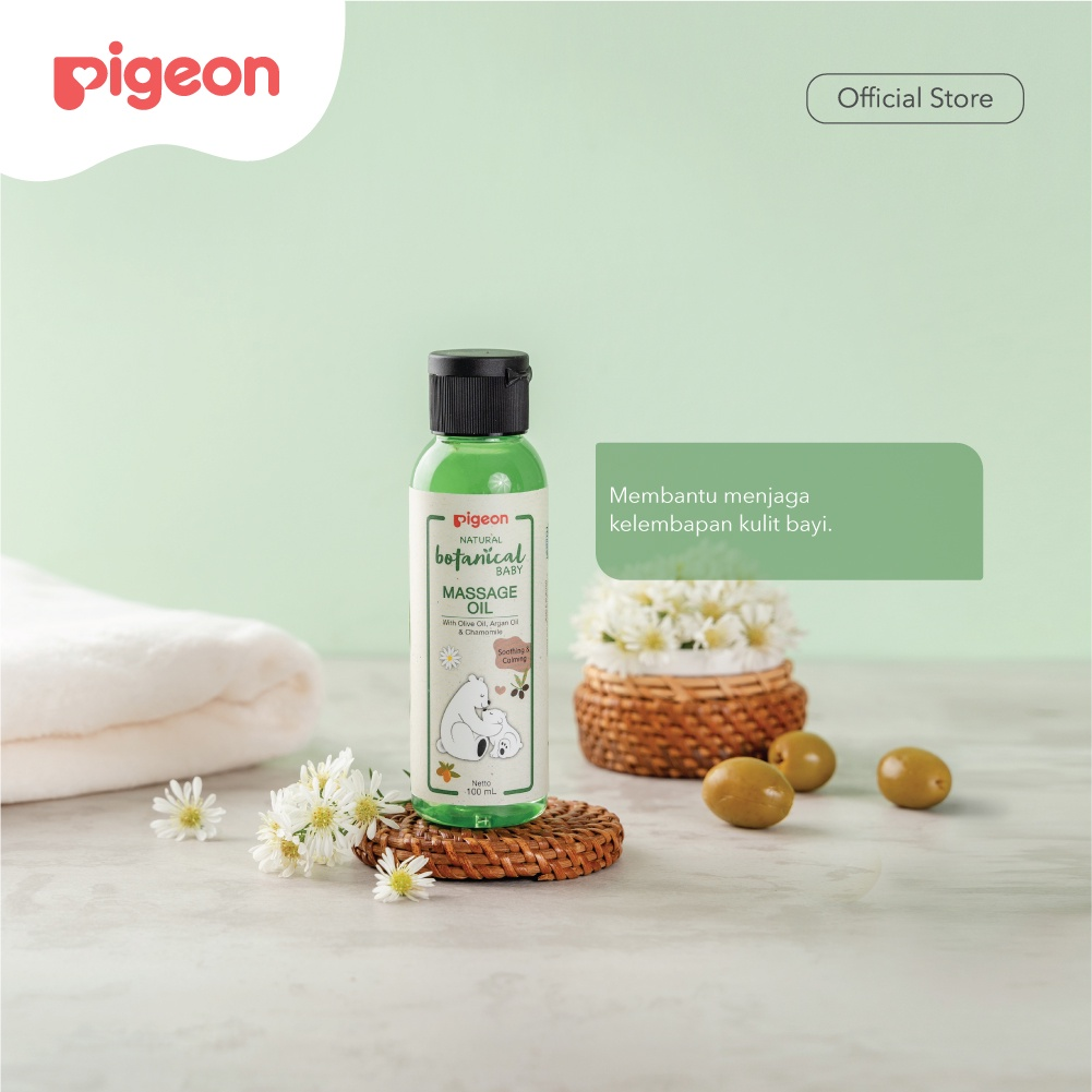 Pigeon Botanical baby massage oil || Massage Oil Terbaik 2023