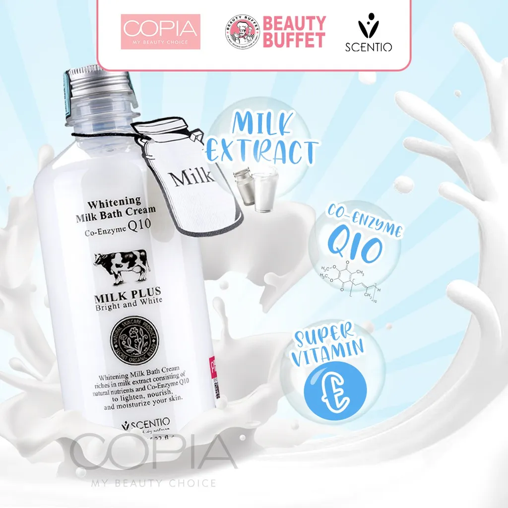 Beauty Buffet: Scentio Milk Plus Whitening Q10 Bath Cream || Bath Milk Terbaik