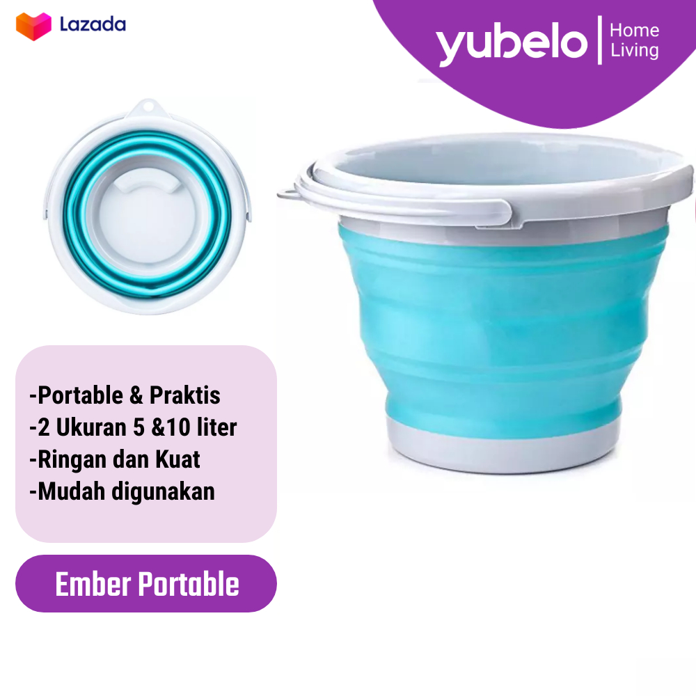Deli Foldable Bucket DL882010 || Ember Jumbo Plastik Terbaik