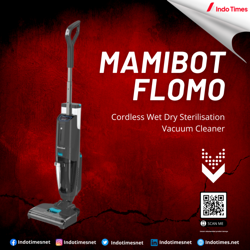 Mamibot FLOMO Cordless Wet Dry Sterilisation Vacuum Cleaner - FLOMO III+500ML || Cordless Vacuum Cleaner Terbaik