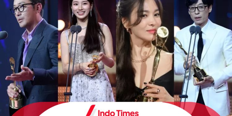 Daftar Pemenang Blue Dragon Series Awards 2023. Song Hye-kyo Raih Daesang untuk The Glory 1 Daftar Pemenang Blue Dragon Series Awards 2023. Song Hye-kyo Raih Daesang untuk The Glory