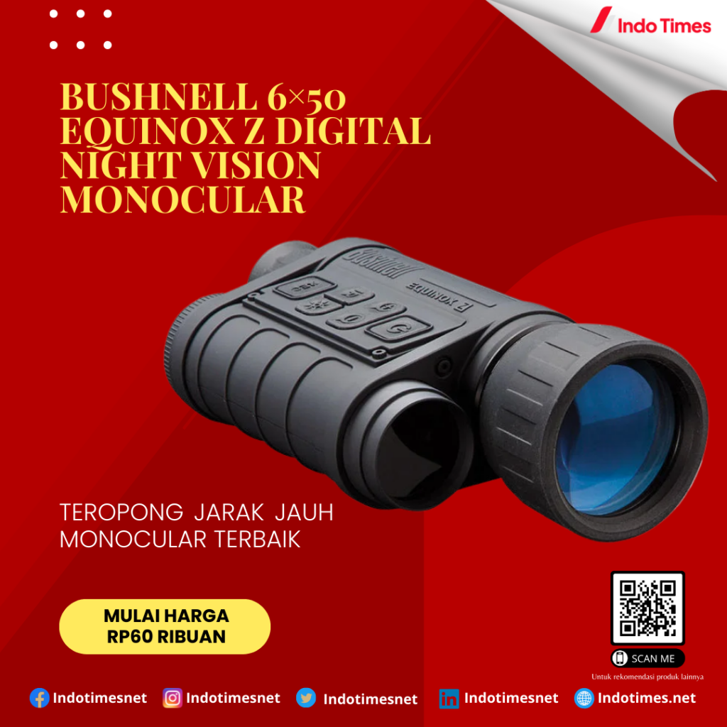 Bushnell 6x50 Equinox Z Digital Night Vision Monocular || Teropong Jarak Jauh Monocular Terbaik