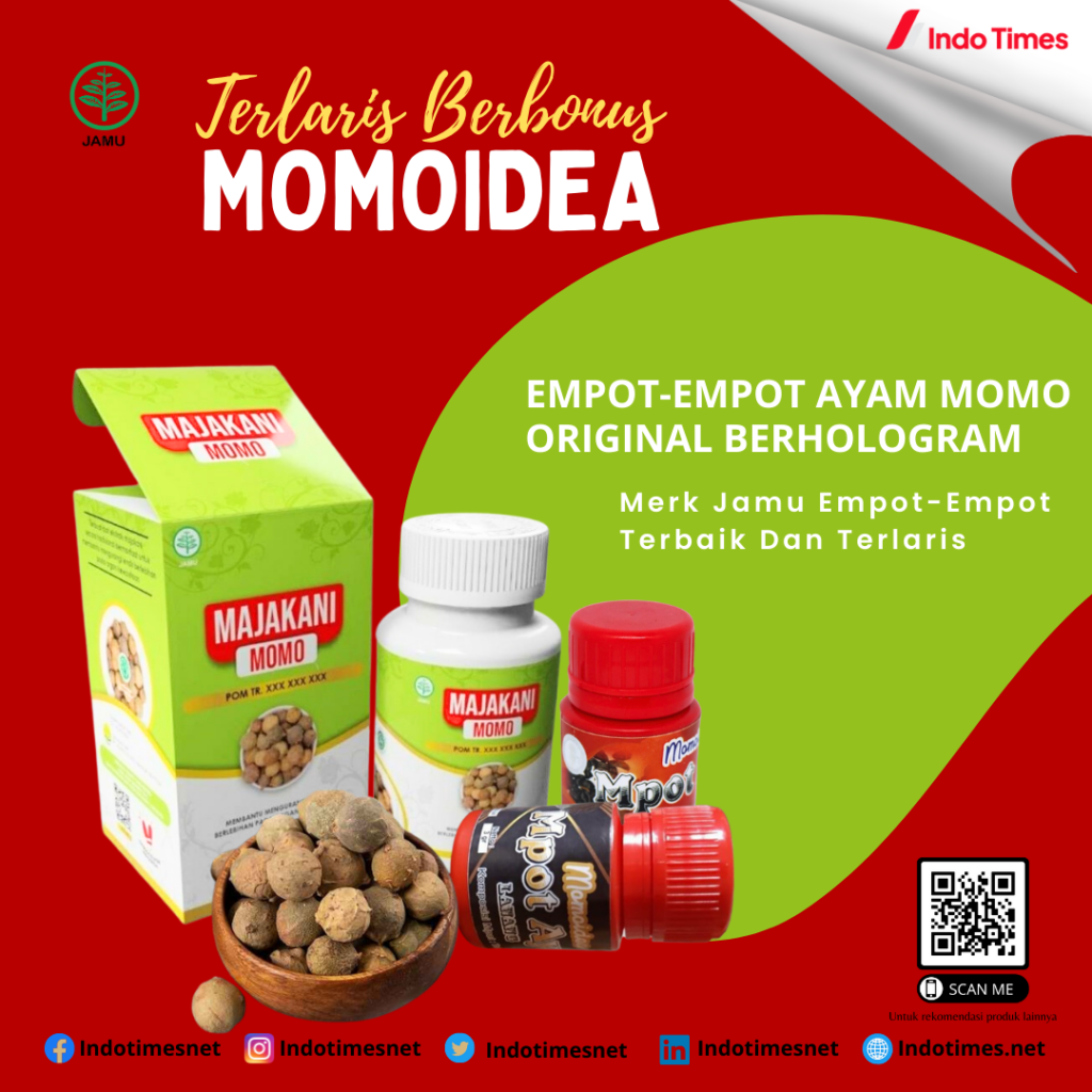 Terlaris Berbonus Momoidea Mpot Empot Ayam Momo Original Berhologram || Merk Jamu Empot-Empot Terbaik