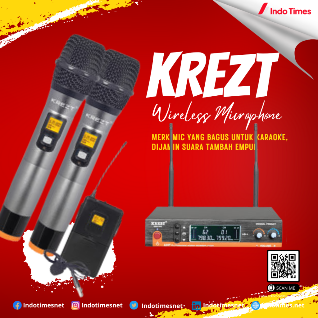 Krezt Wireless Microphone || Merk Mic yang Bagus Untuk Karaoke
