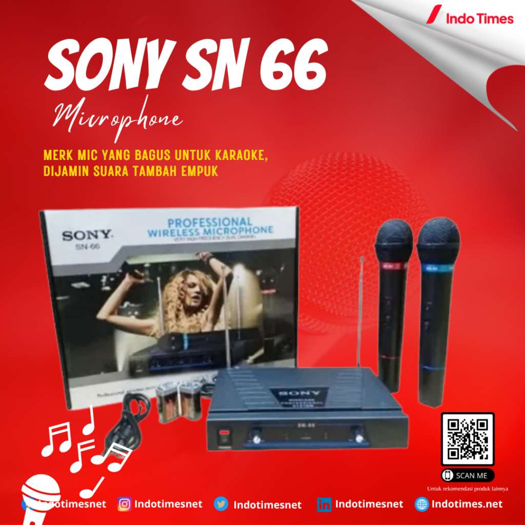 Sony SN 66 Microphone || Merk Mic yang Bagus Untuk Karaoke