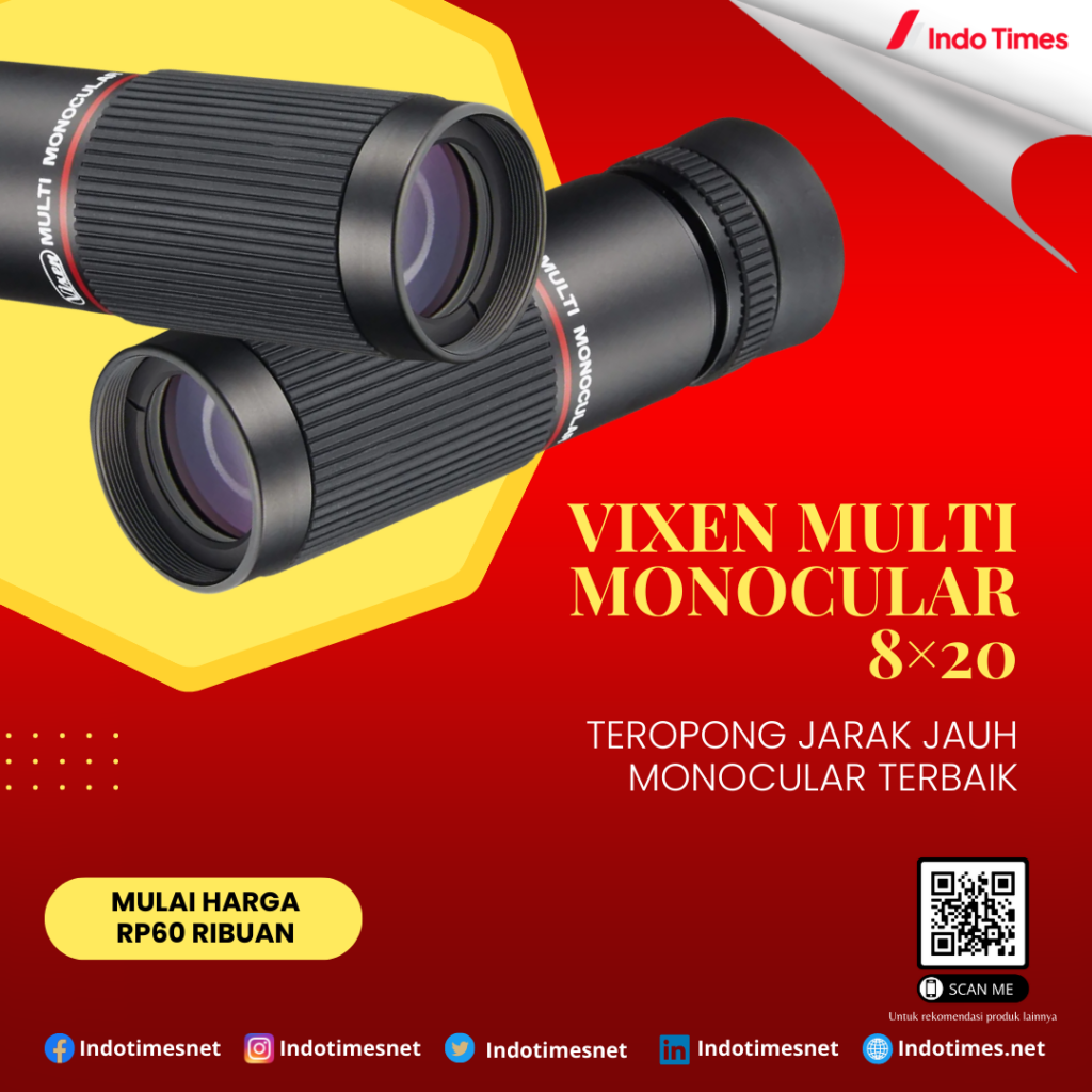 Vixen Multi Monocular 8×20 || Teropong Jarak Jauh Monocular Terbaik