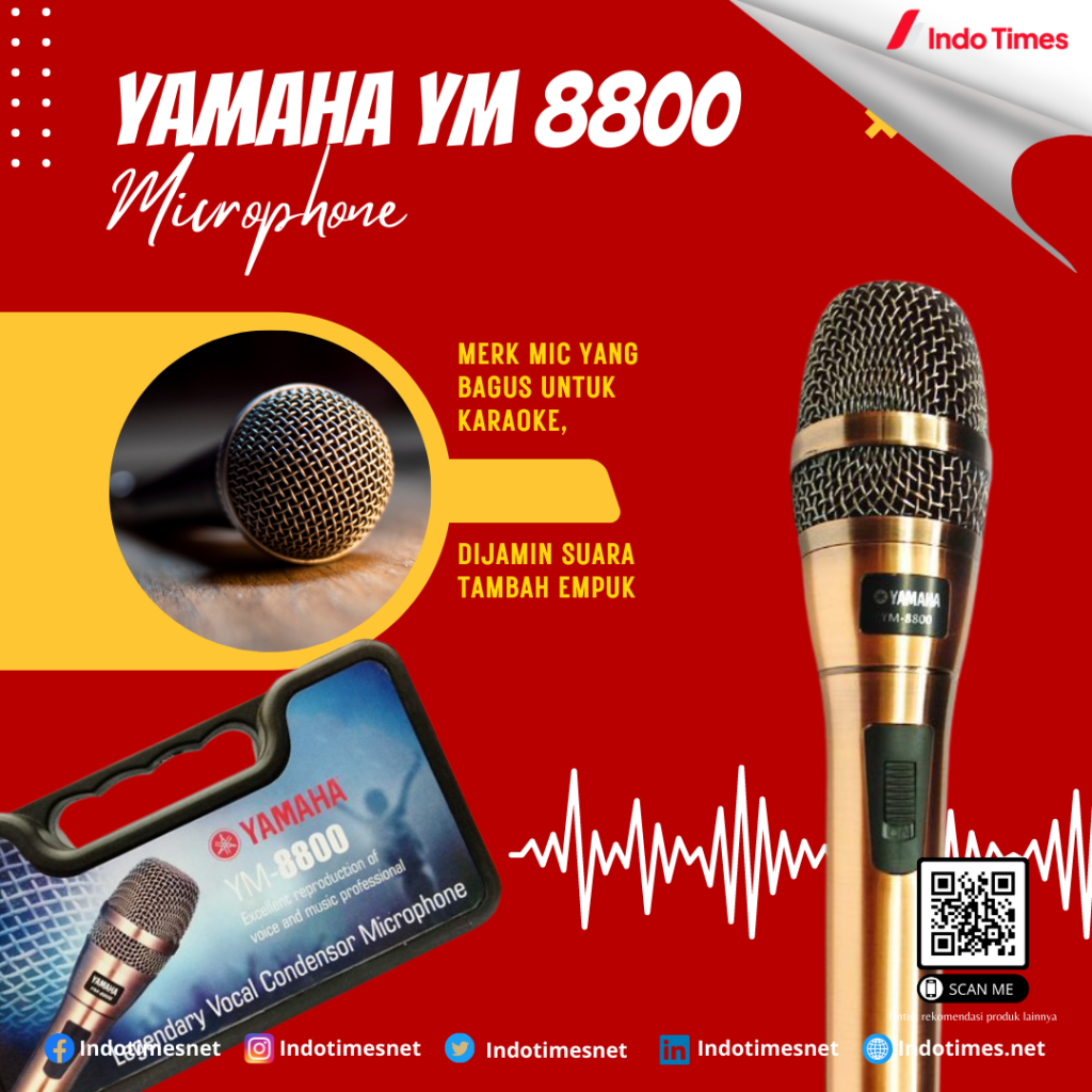 Yamaha Microphone YM 8800 || Merk Mic yang Bagus Untuk Karaoke