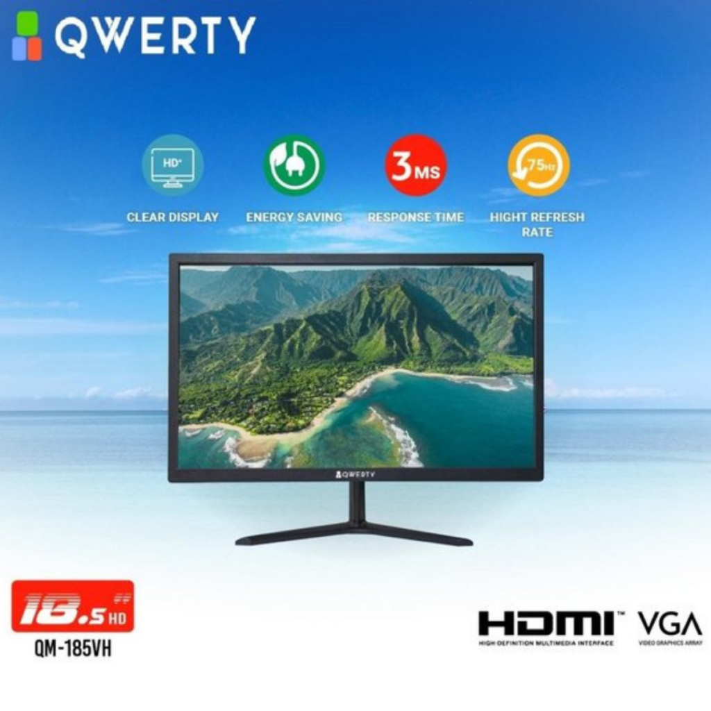 LED Monitor QWERTY 19 inch QM 190VH || monitor HDMI dibawah 1 juta
