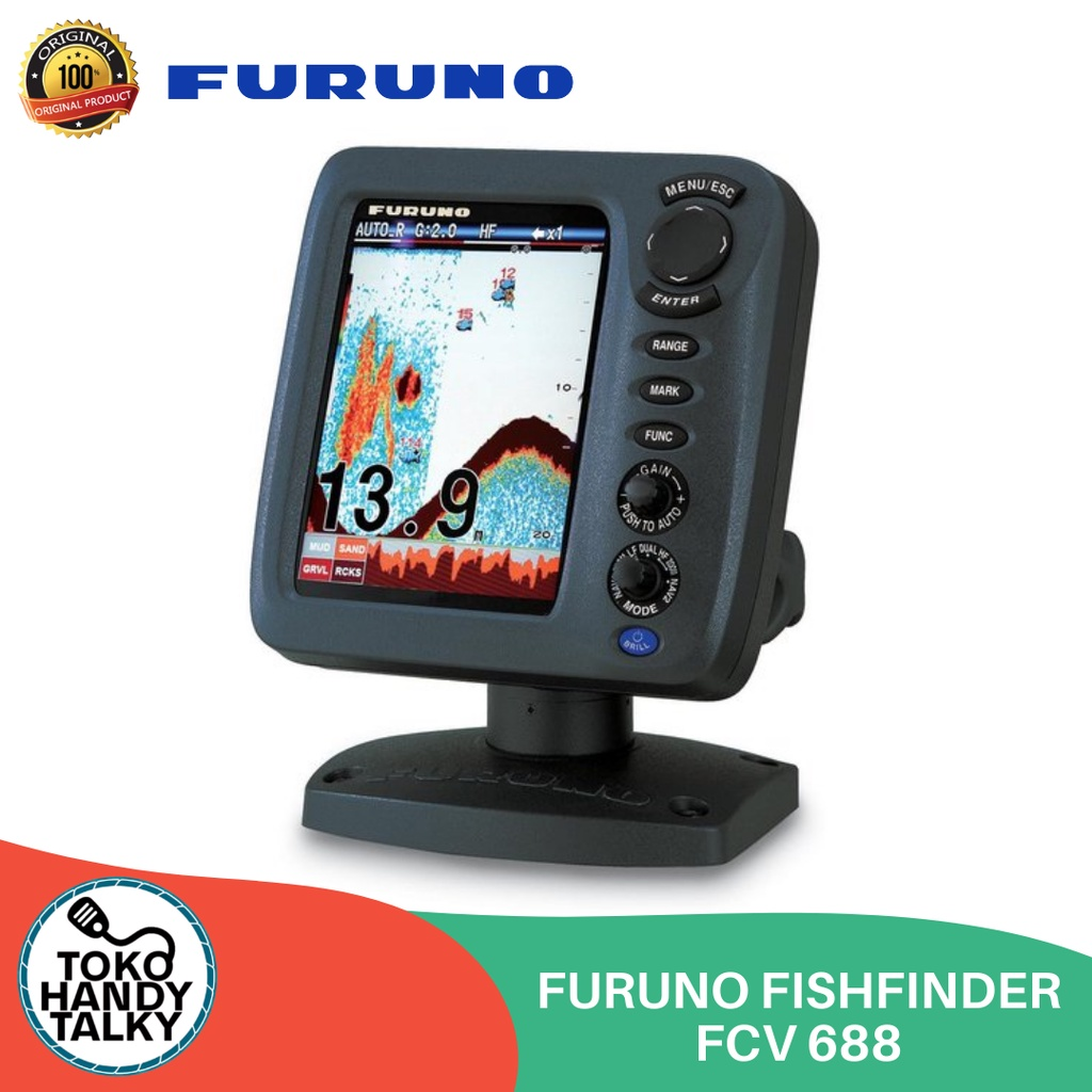 Furuno 5.7" Color LCD Fish FInder FCV-688 || Fish Finder Terbaik